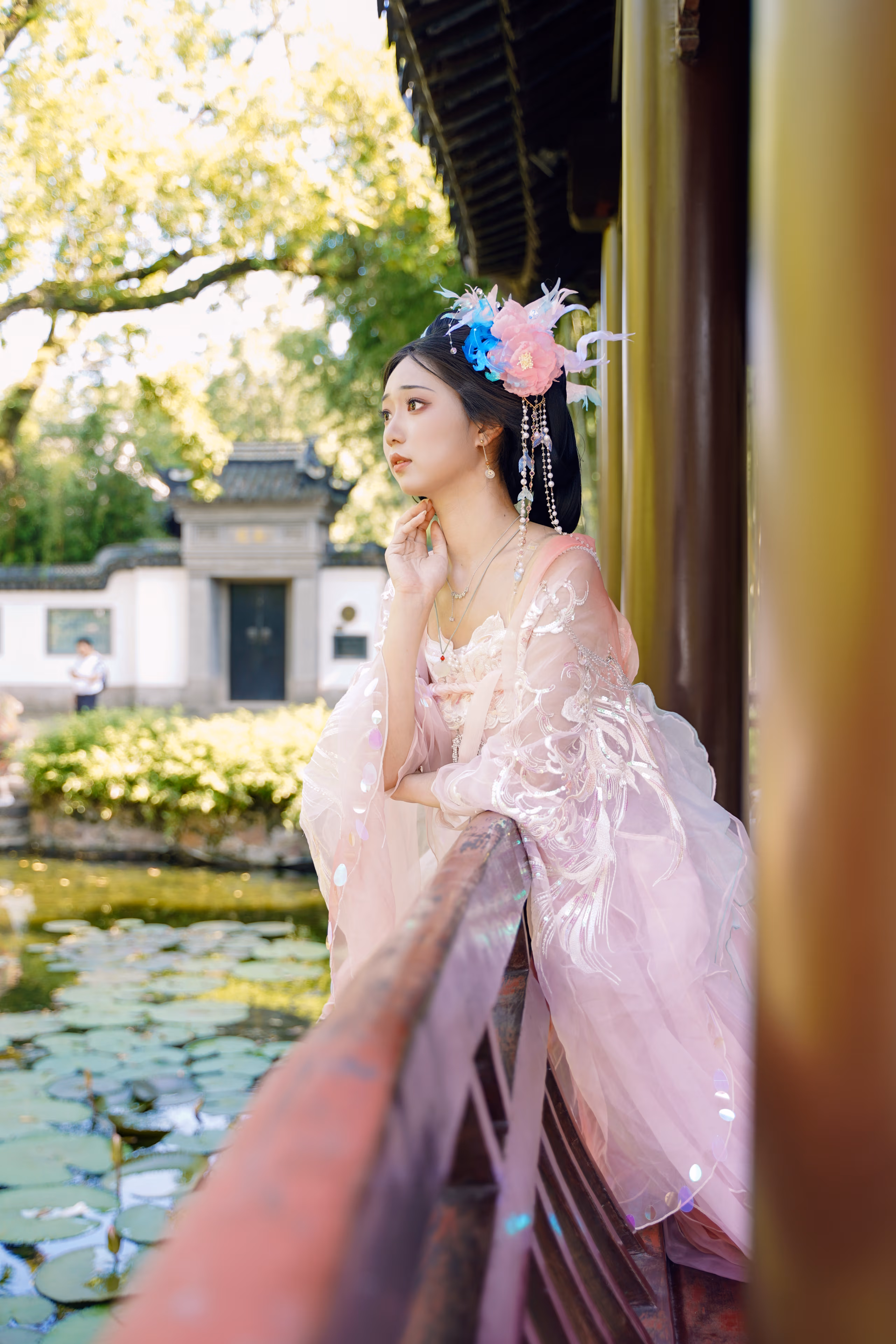 古猗园林黛玉汉服，上海，2025年，中国国风摄影作品