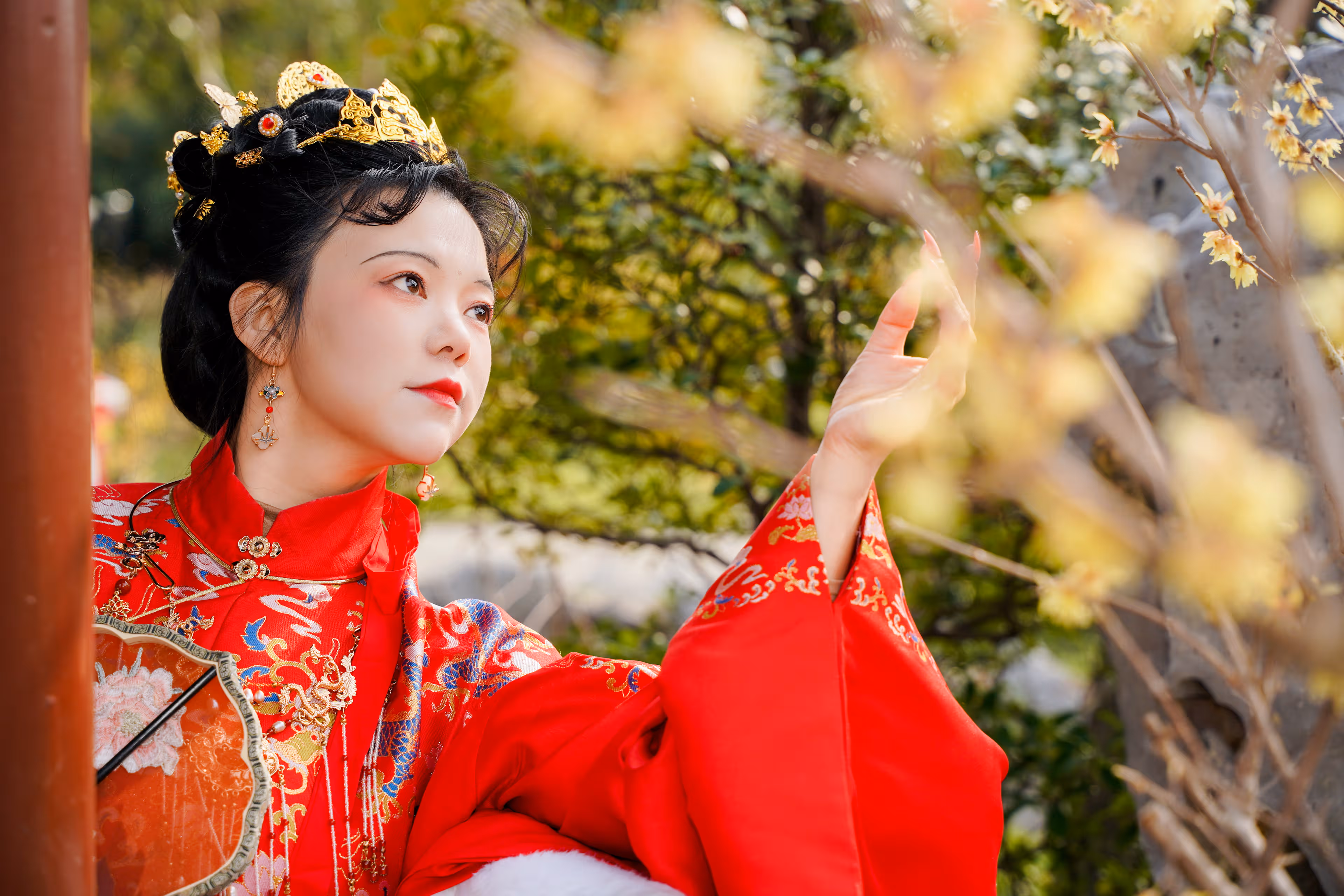 真如公园梅花汉服，上海，2024年，中国国风摄影作品