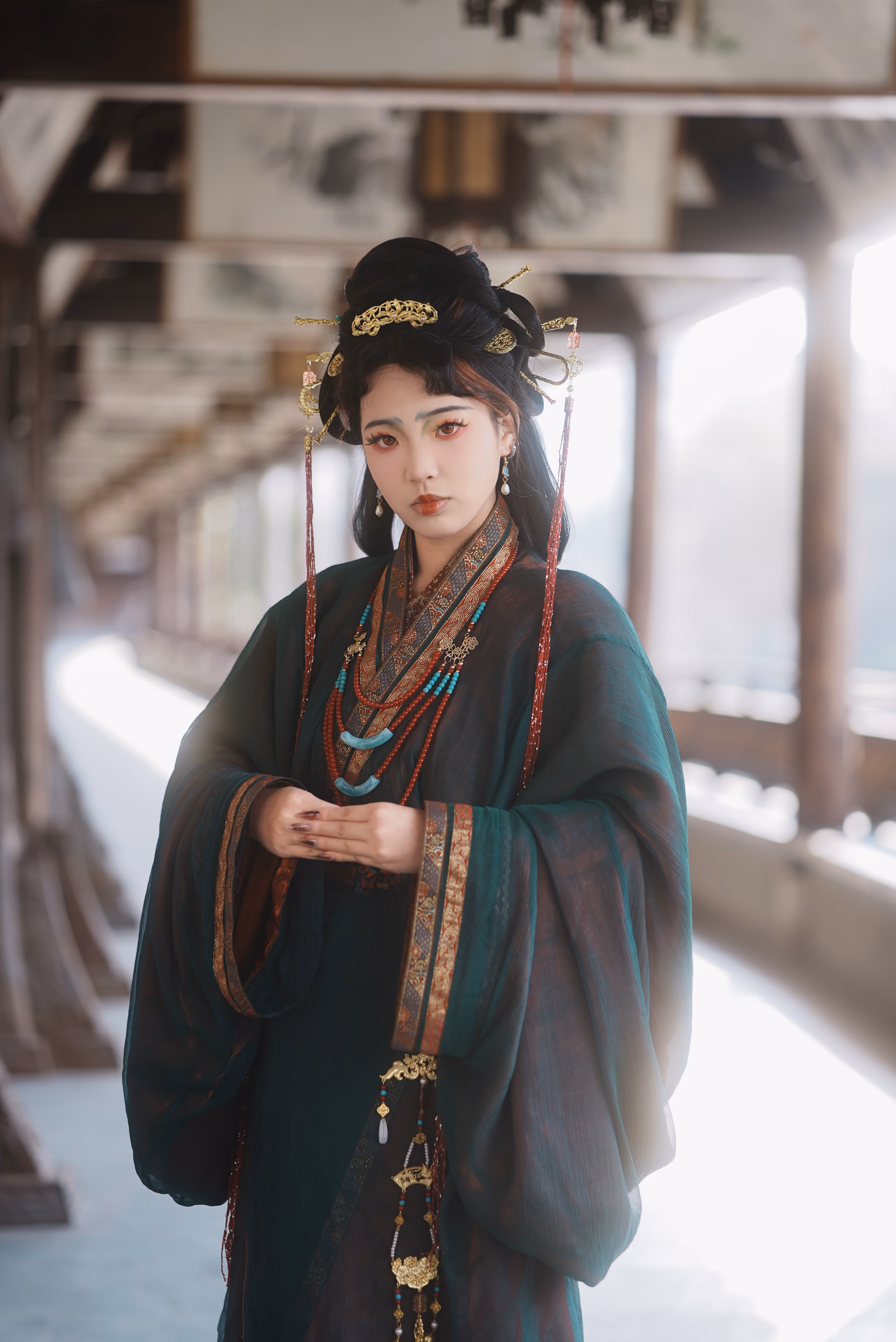 真如寺大巫汉服,上海,2025年,中国国风摄影作品