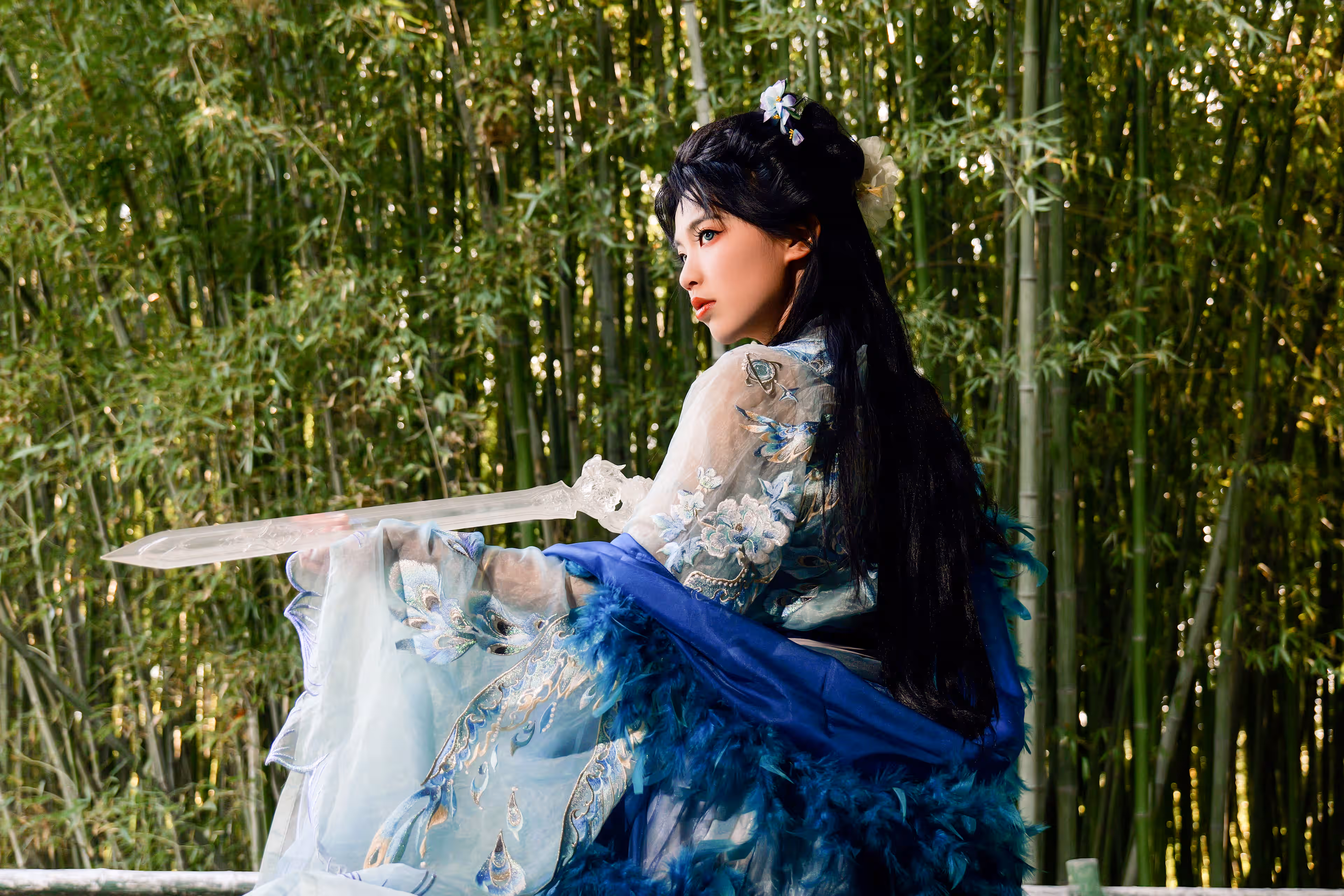 植物园汉服，上海，2025年，中国国风摄影作品