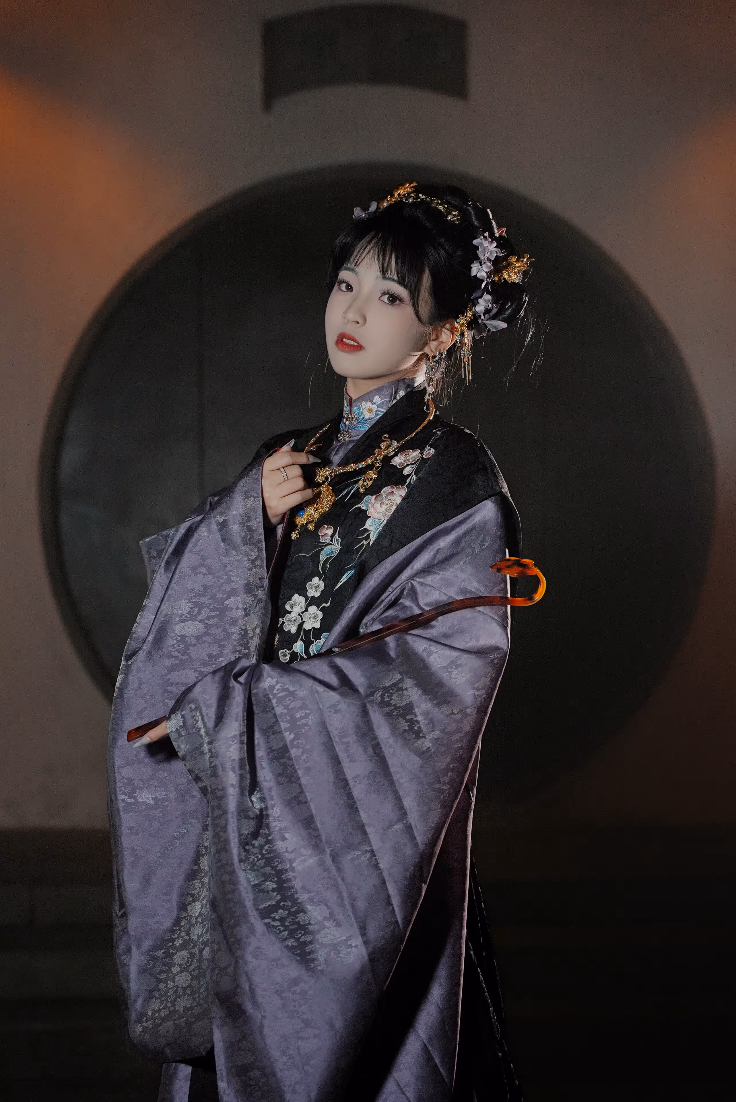 拙政园夜游汉服,上海,2024年,中国国风摄影作品